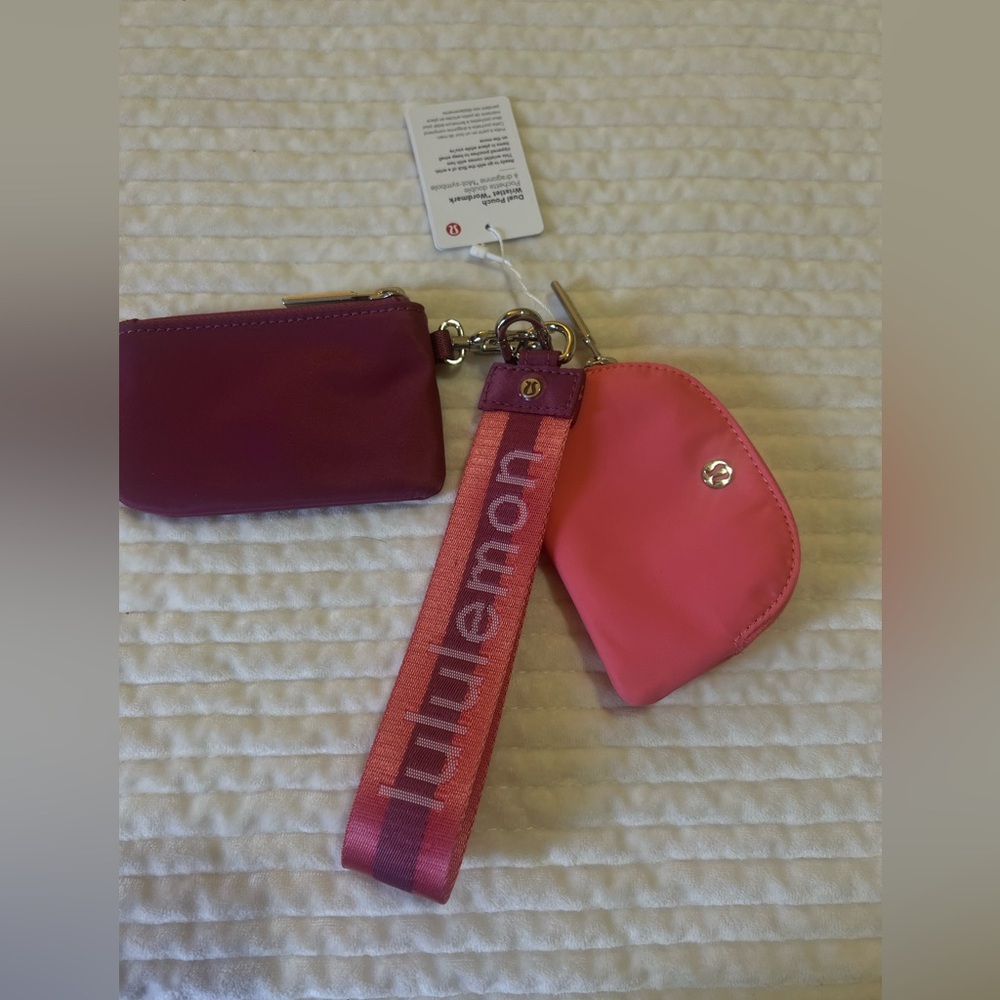 New Lululemon Dual pouch wristlet